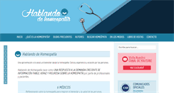 Desktop Screenshot of hablandodehomeopatia.com