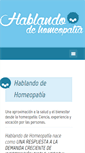 Mobile Screenshot of hablandodehomeopatia.com
